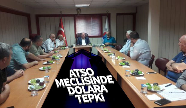 ATSO MECLİSİNDE DOLARA TEPKİ
