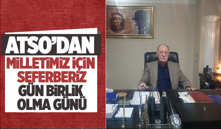 Atso’dan Deprem Bölgesine Yapılacak Yardımlar Hakkında Bilgilendirme yaptı