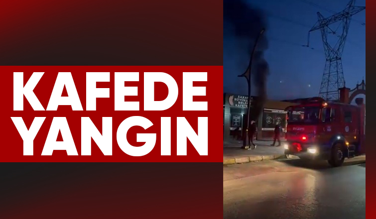 AVM yanındaki kafede yangın