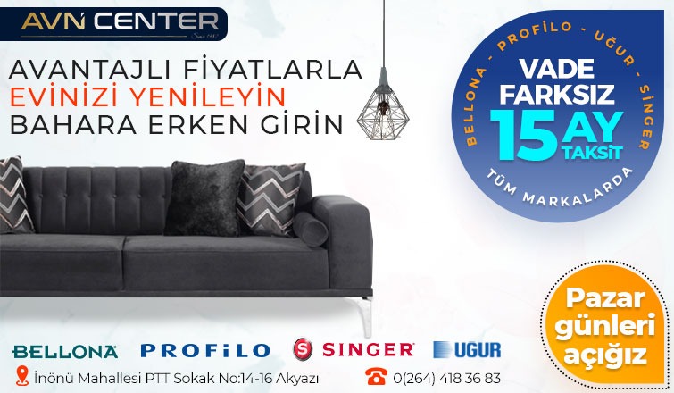 Avn Center Artık Pazar Günleri Açık