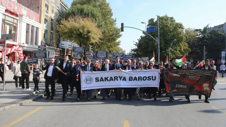 Avukatlardan Gazze yürüyüşü