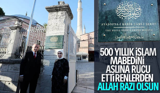 Ayasofya bugün aslına rücu etti