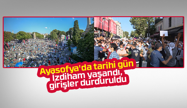 Ayasofya'ya akın ettiler