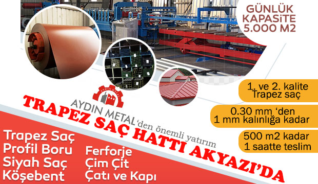 Aydın Metalden Önemli Yatırım