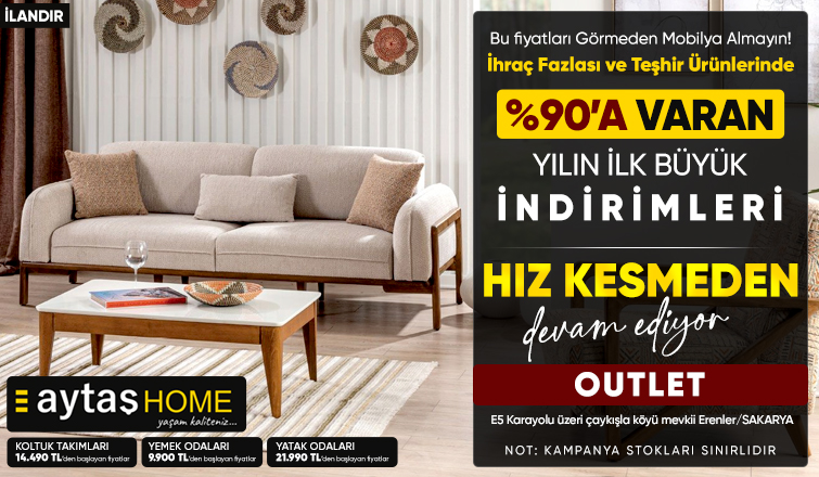 Aytaş Home'da Yılın İlk Büyük Kampanyası Devam Ediyor!