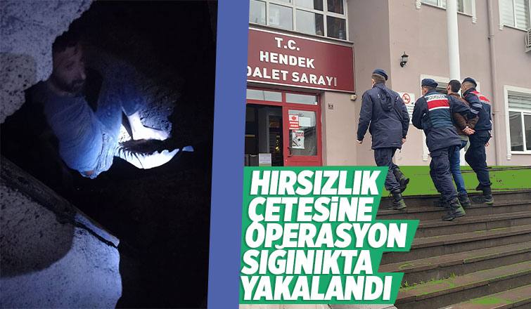 Azılı hırsız saklandığı sığınakta yakalandı