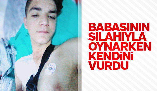Babasının silahıyla kendini vurdu
