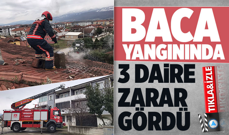 Baca yangınında 3 dairede zarar oluştu