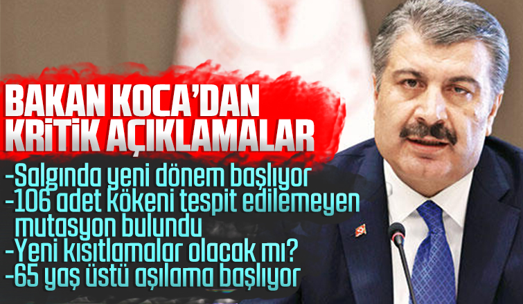 Bakan Koca'dan kritik açıklamalar