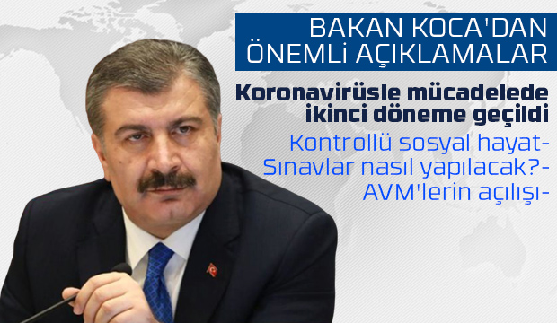 BAKAN KOCA'DAN ÖNEMLİ AÇIKLAMALAR