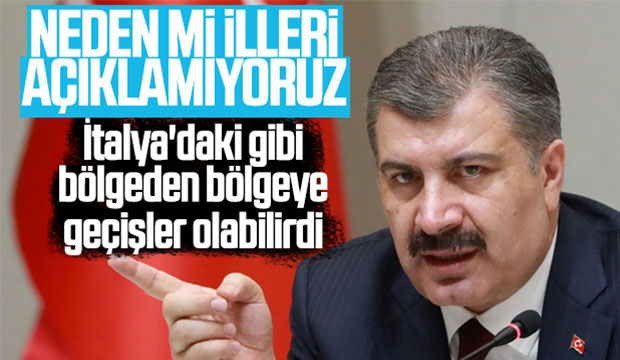 Bakan Kocadan vakaların il il açıklanmamasına cevap