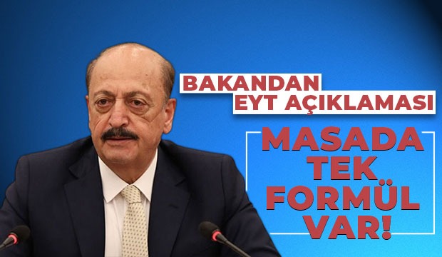 Bakan Vedat Bilgin'den EYT açıklaması