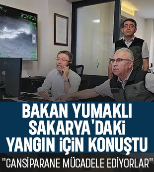 Bakandan Sakarya'daki yangınla ilgili açıklama