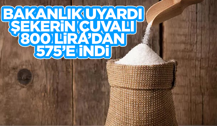 Bakanlık uyardı şekerin fiyatını düşürdüler