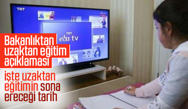 Bakanlıktan uzaktan eğitim açıklaması