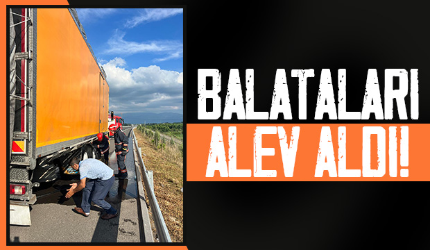 Balataları tutuştu az kalsın yanacaktı