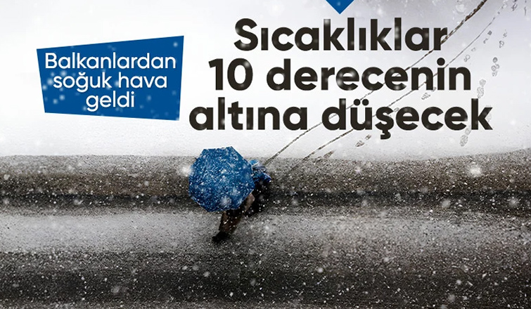 Balkanlardan soğuk hava dalgası geldi: Sıcaklıklar hızla düşecek