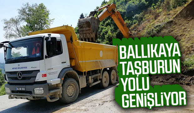 BALLIKAYA TAŞBURUN YOLU GENİŞLİYOR