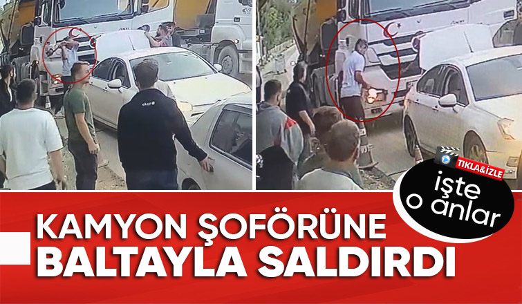 Baltalı trafik kavgası kamerada