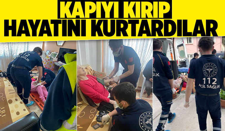 Banyoda düşen Bedriye Teyze’nin hayatını kurtardılar