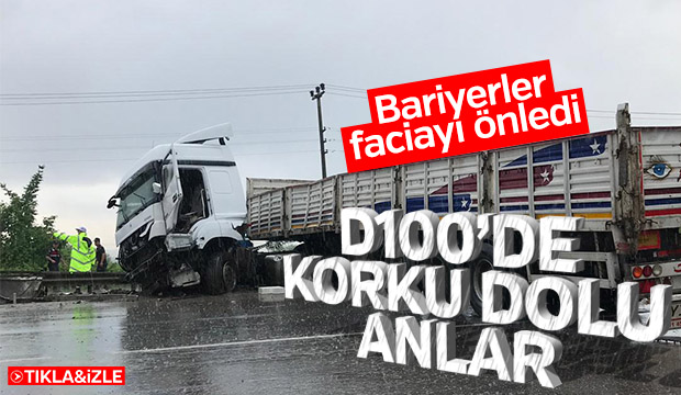 Bariyerler faciayı önledi