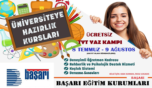 BAŞARI EĞİTİM KURUMLARI KALDIĞIMIZ YERDEN DEVAM EDİYOR