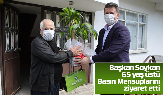 Başkan 65 yaş Üstü Basın Mensuplarına ziyaret etti