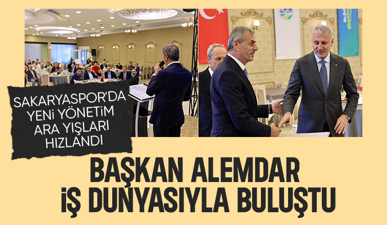 Başkan Alemdar'dan iş adamları ile Sakaryaspor toplantısı