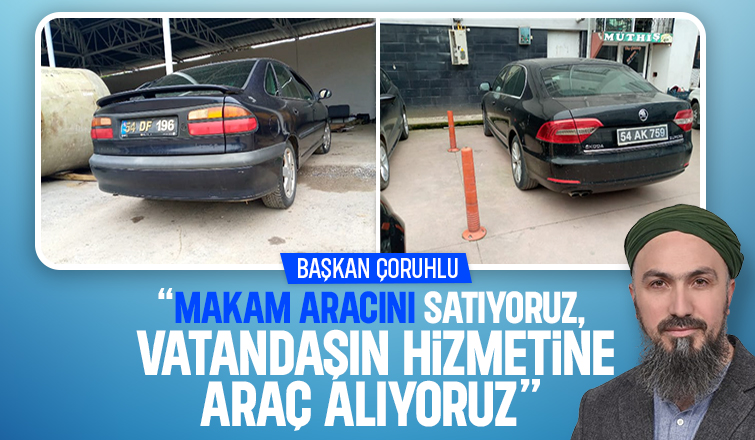 Başkan makam aracını satıp belediyeye iş makinesi alıyor