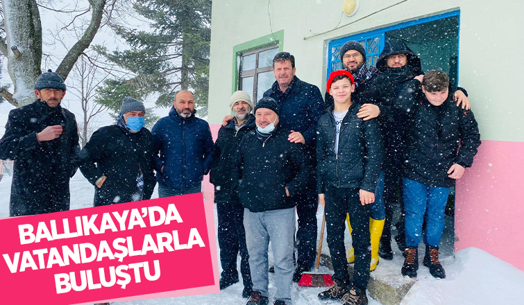 Başkan Soykan Ballıkaya da vatandaşlarla bir araya geldi