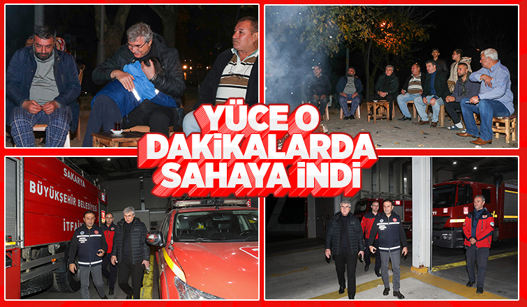 Başkan Yüce, deprem sonrası şehri adım adım dolaştı