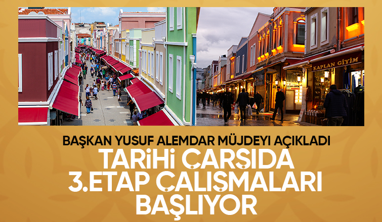 Başkan Yusuf Alemdar, Uzunçarşı’da müjdeyi duyurdu