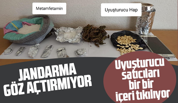 Baskın yapılan evden uyuşturucular çıktı