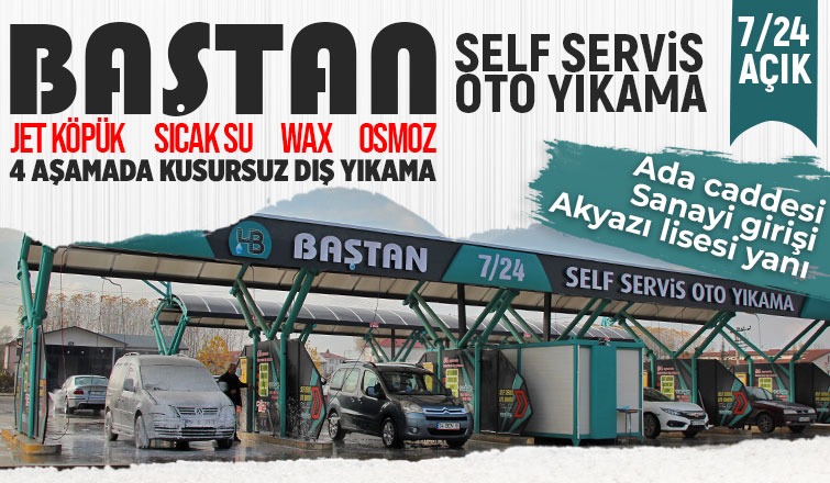 Baştan Self Servis Oto Yıkama Tesisi Açıldı