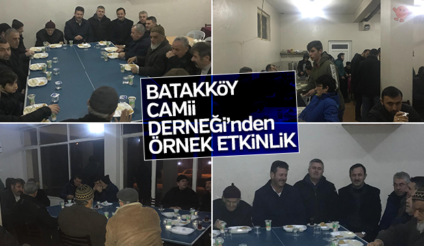 Batakköy Cami Derneğinden örnek etkinlik