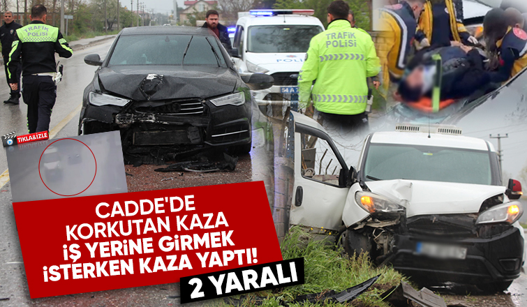 Batakköy'de İki Araç Çarpıştı: Savrulan Araç İşyeri Duvarını Yıktı, 2 yaralı 