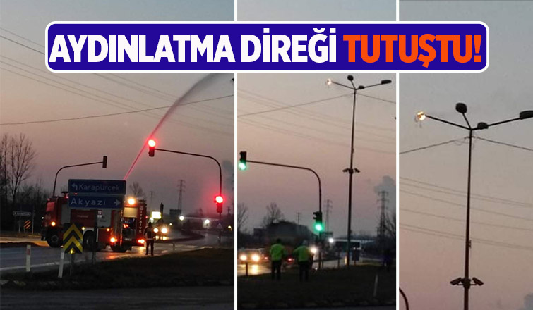 Batakköy Kavşağı'nda yangın