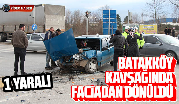 Batakköy Kavşağında Faciadan Dönüldü