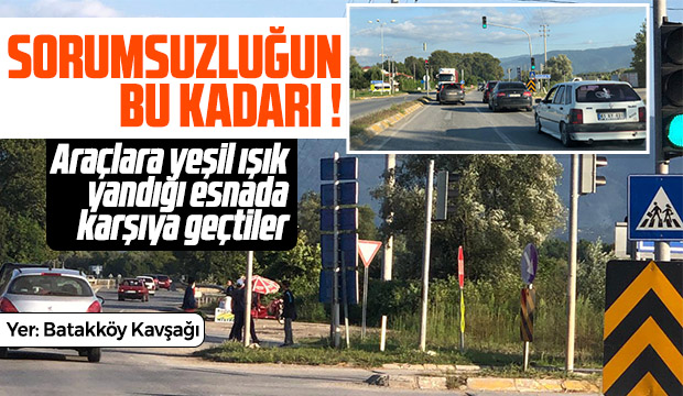 Batakköy Kavşağında Tehlikeye Davetiye Çıkardılar