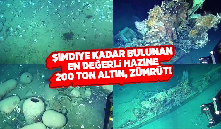 Batık gemide 200 ton altın bulundu
