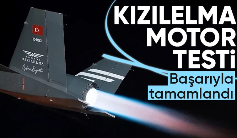 Bayraktar KIZILELMA PT-3'ün motor çalıştırma testi tamamlandı