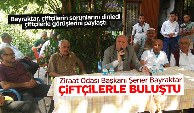 BAYRAKTAR TAŞBURUN VE DOKURCUN MAHALLELERİNDE ÇİFTÇİLERLE BİR ARAYA GELDİ