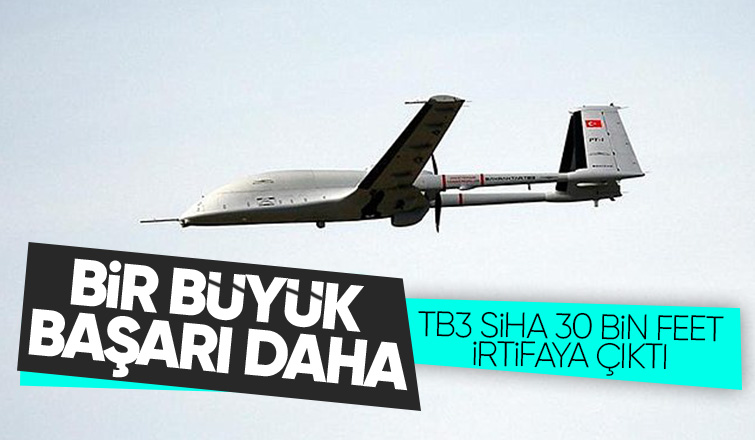 Bayraktar TB3 SİHA'dan yüksek irtifa testi: 30 bin feete çıktı