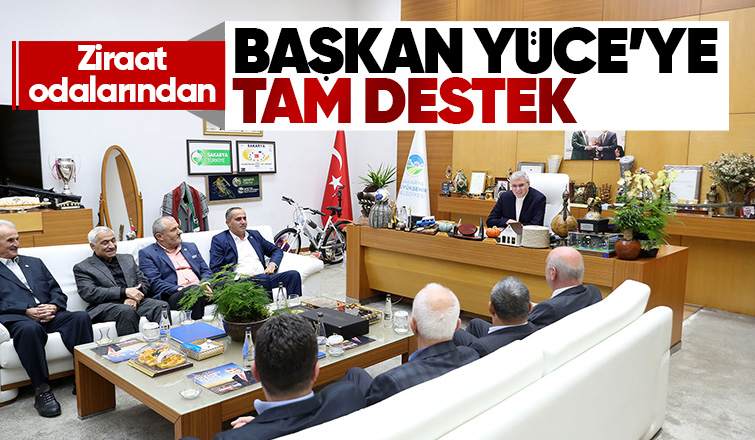 Bayraktar ve 16 ilçe ziraat odasından Ekrem Yüce'ye destek