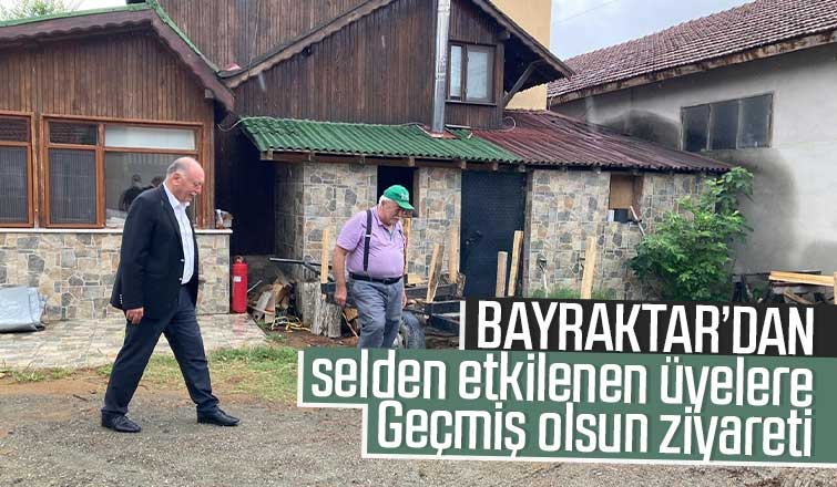 Bayraktardan geçmiş olsun ziyareti