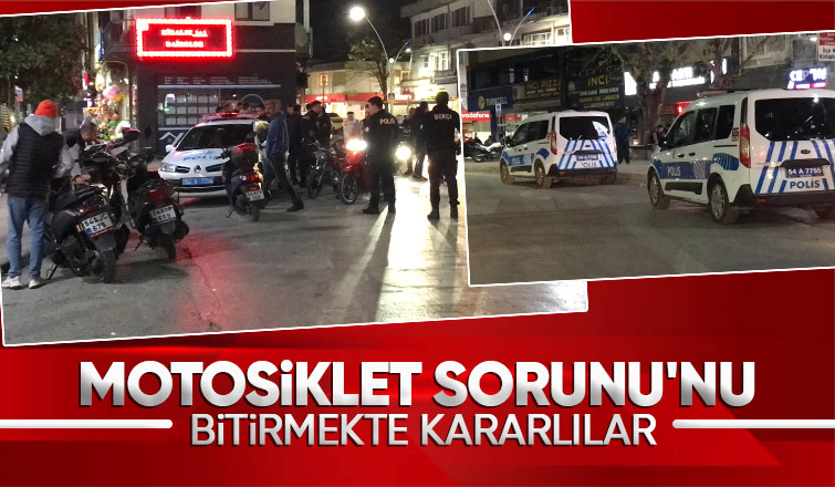 Bayram Öncesi Cadde'de Motosiklet Denetimi