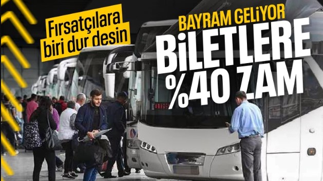 Bayram öncesi otobüs bileti fiyatları arttı