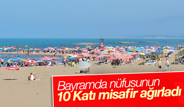 Bayramda nüfusunun 10 katı misafir ağırladı