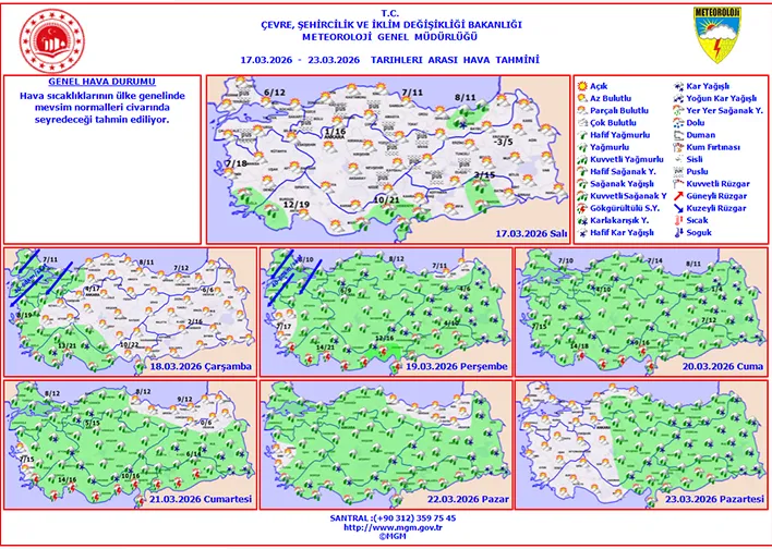 Bayramda yağışlı ve soğuk hava bekleniyor