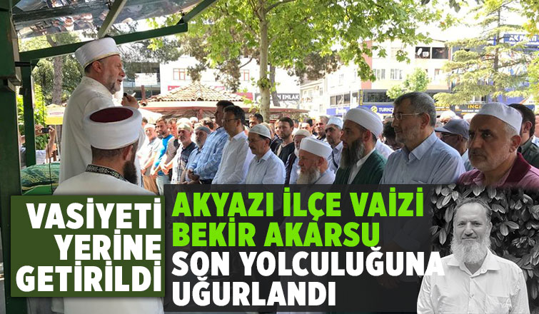 Bekir Akarsu dualarla toprağa verildi